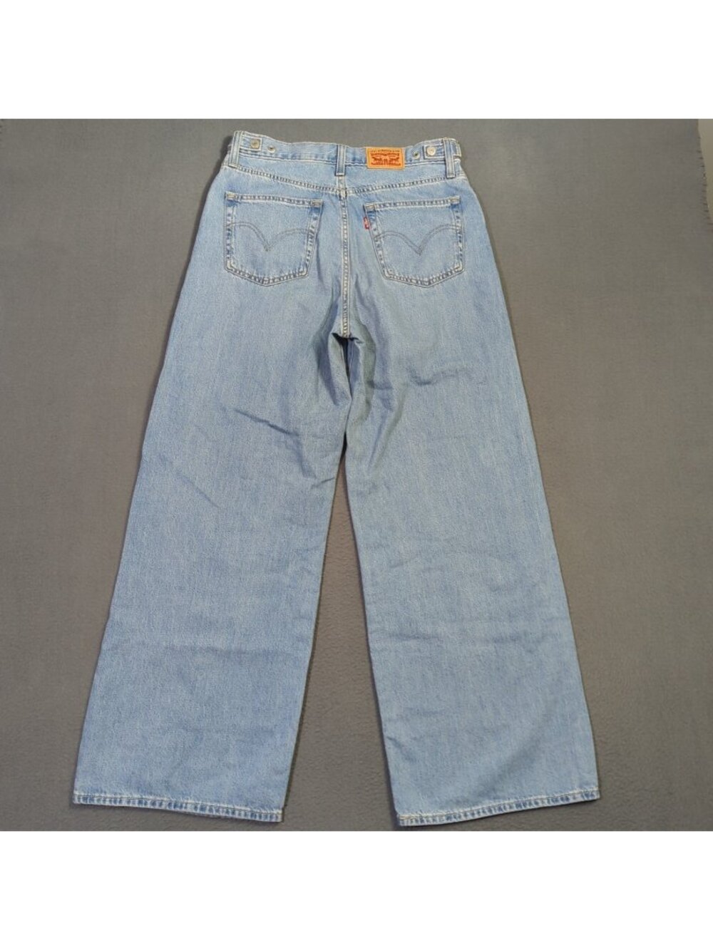 Levi's Jeans Women's 29x31 Fits 30x30 Blue Cinch Baggy Wide Leg High Rise Denim